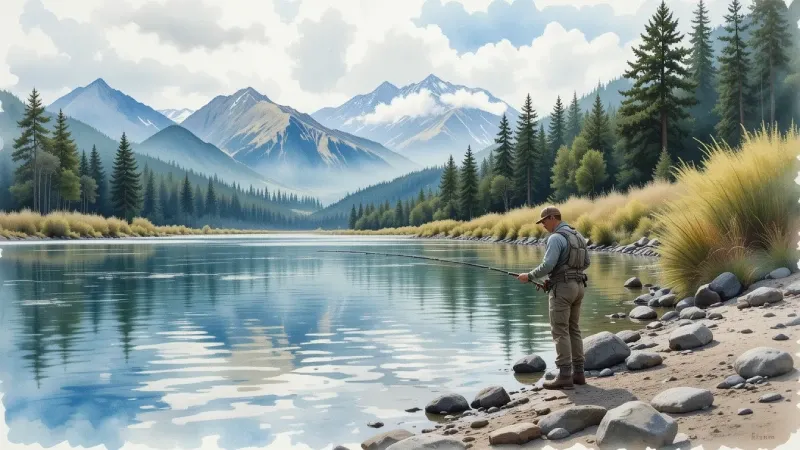 Fishing near Bend, Oregon